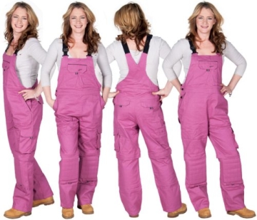 Rosies - Damen-Latzhose - Dunkelrosa Arbeits-Latzhosen Für sie jeanslatzhose - 